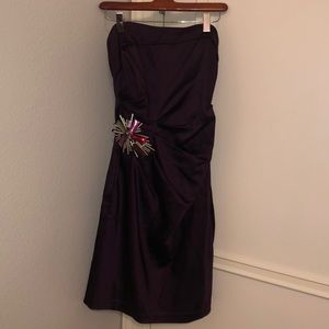 Plum cocktail dress size S Alexia Admor